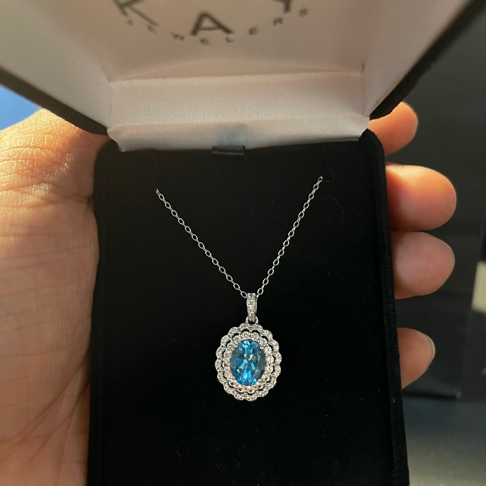 Kay Jewelers Blue Topaz Neckalce